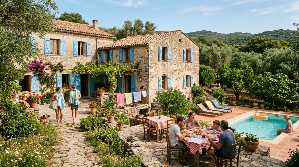 Illustration générée : Gite/chambres d'hôte Corse a vendre