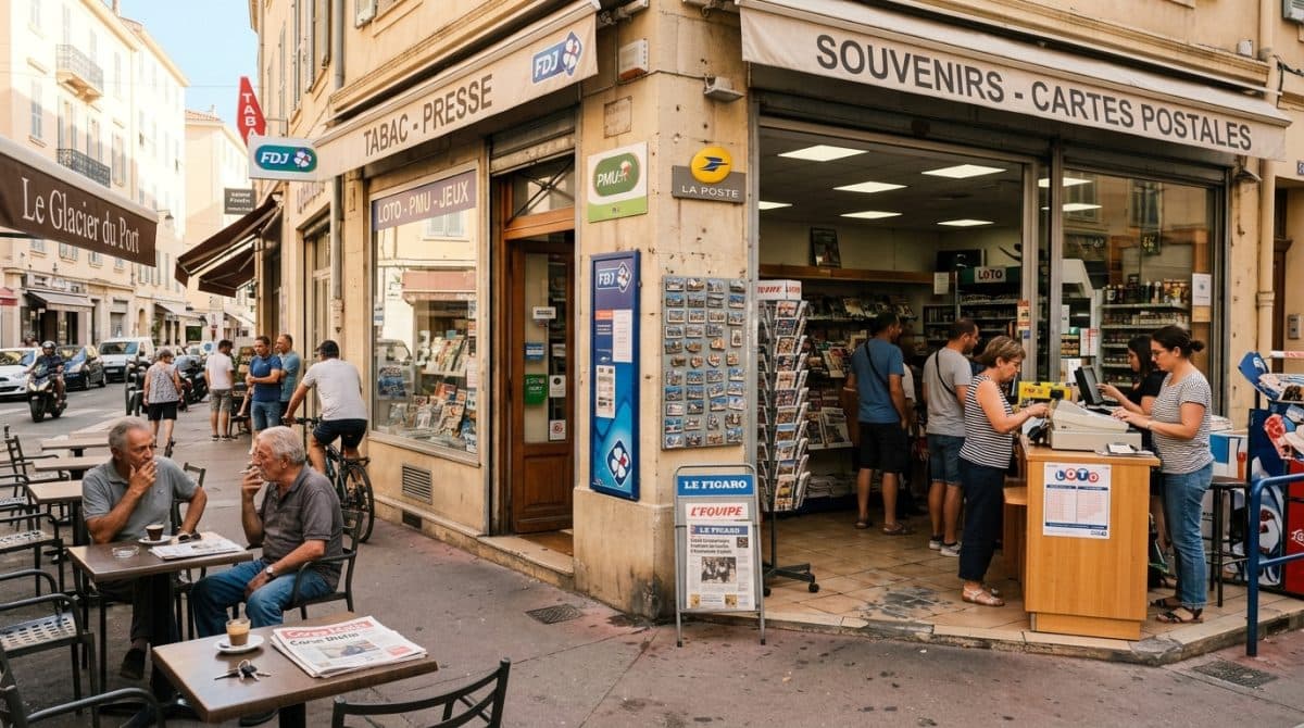 Illustration générée : A vendre tabac loto presse ajaccio