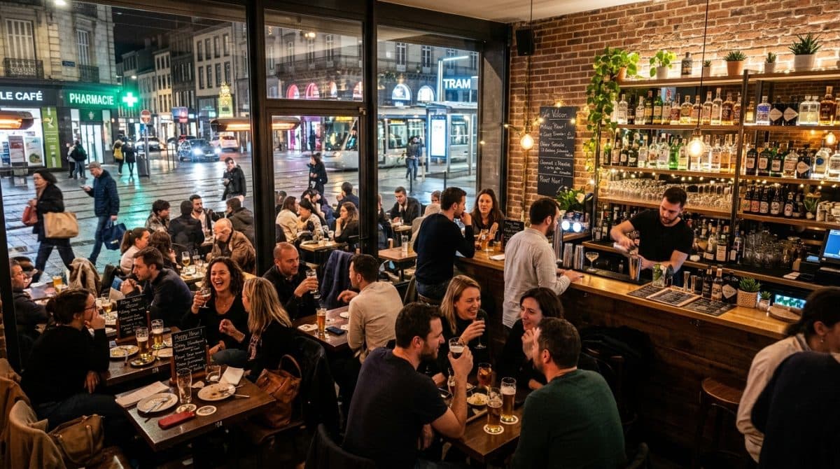 Illustration générée : A vendre bar de nuit dans zone activite