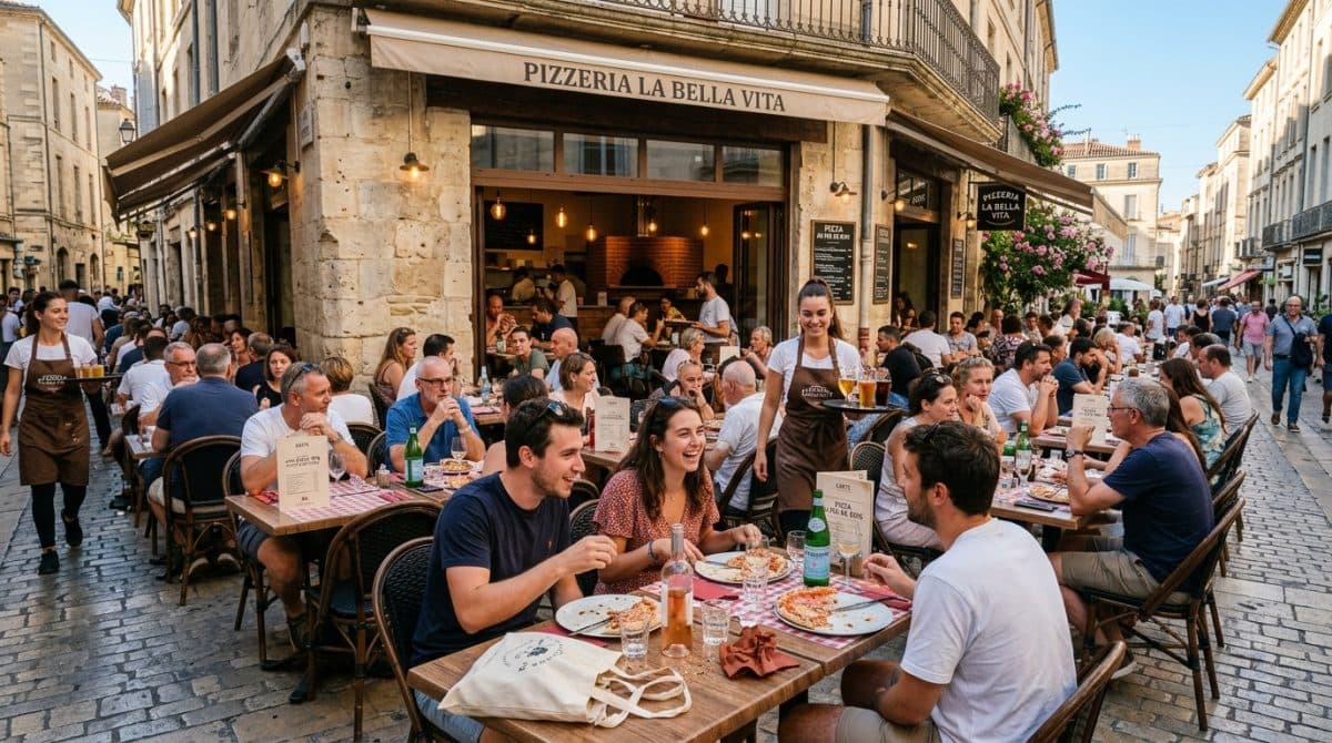 Illustration générée : A ceder murs commerciaux restaurant montpellier