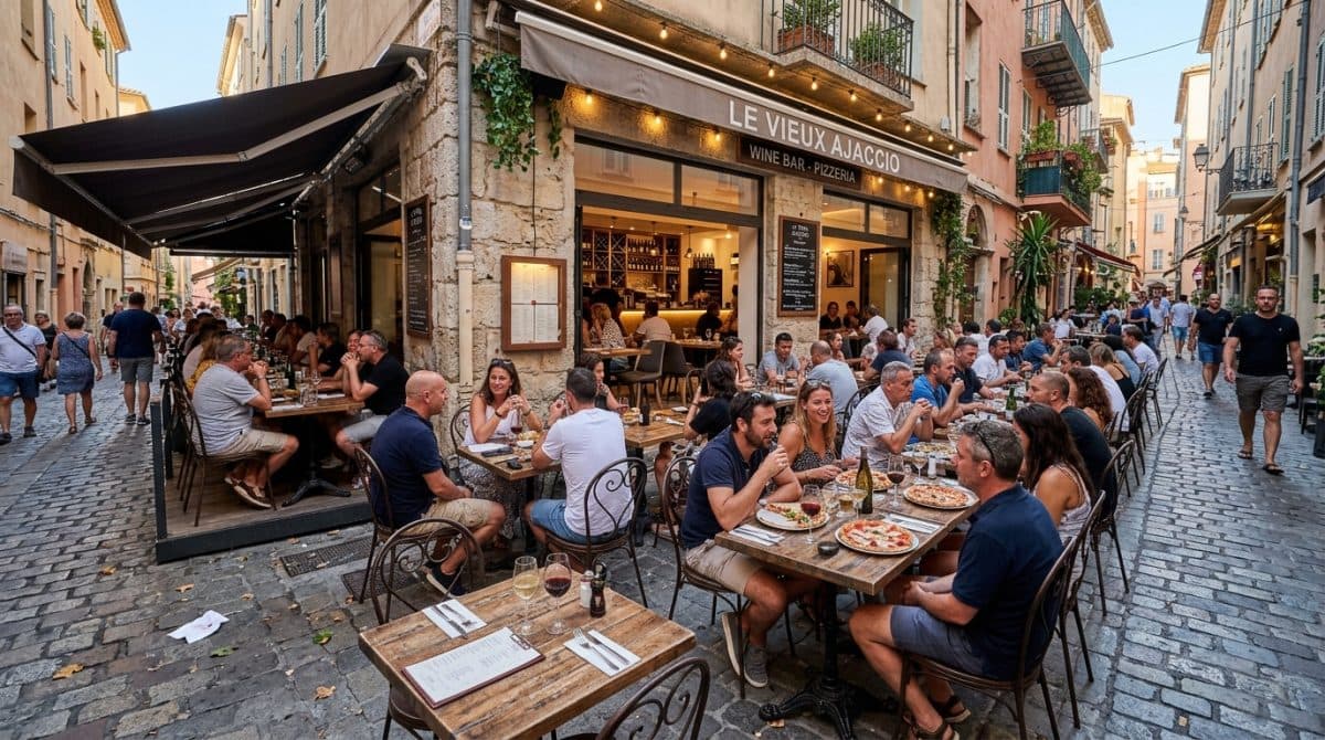 Illustration générée : A vendre bar a vin pizzeria centre ville ajaccio