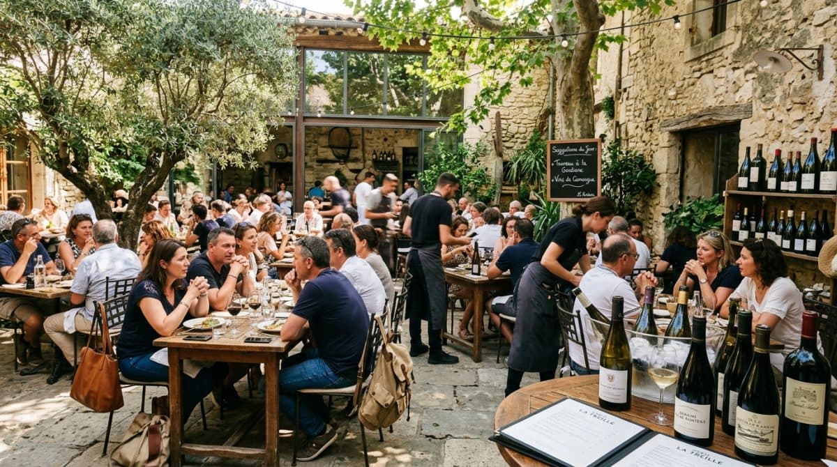 Illustration générée : Restaurant a themes en petite camargue