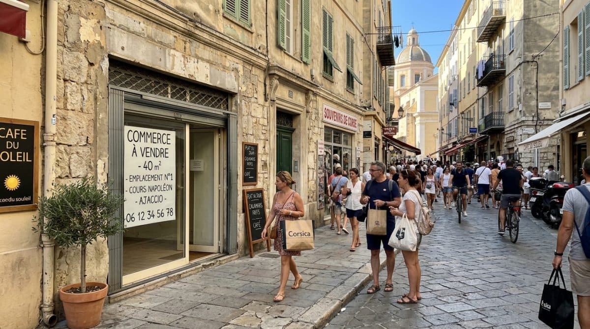 Illustration générée : Droit au bail a vendre centre ville ajaccio
