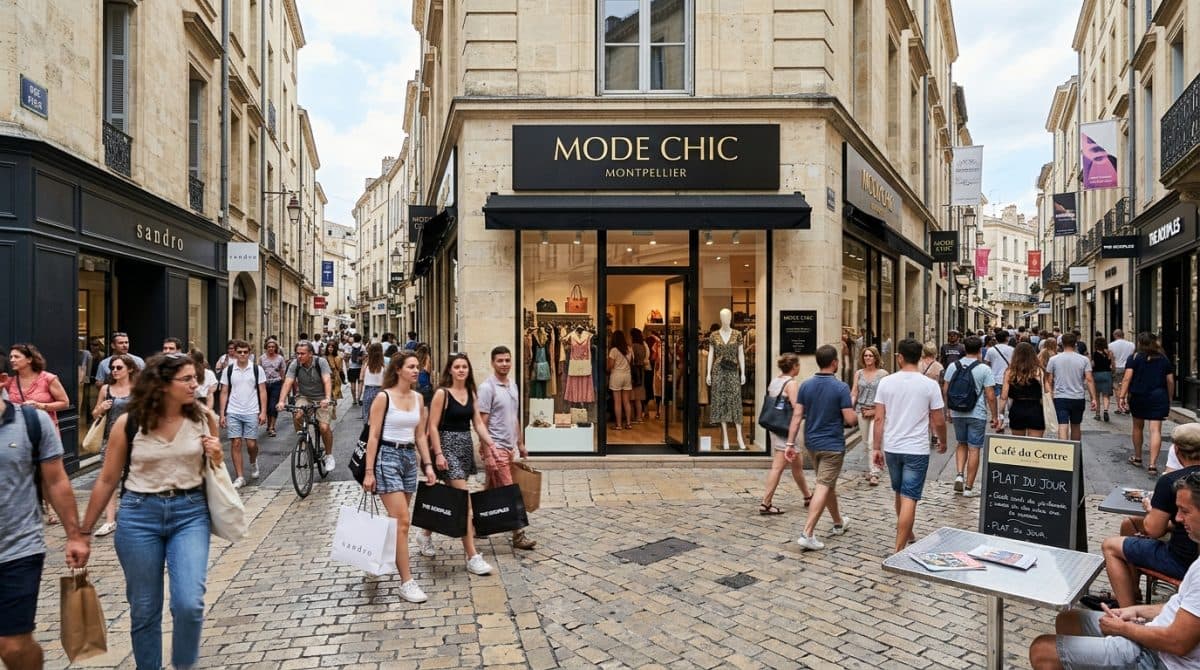 Illustration générée : Droit au bail – boutique – centre-ville montpellier