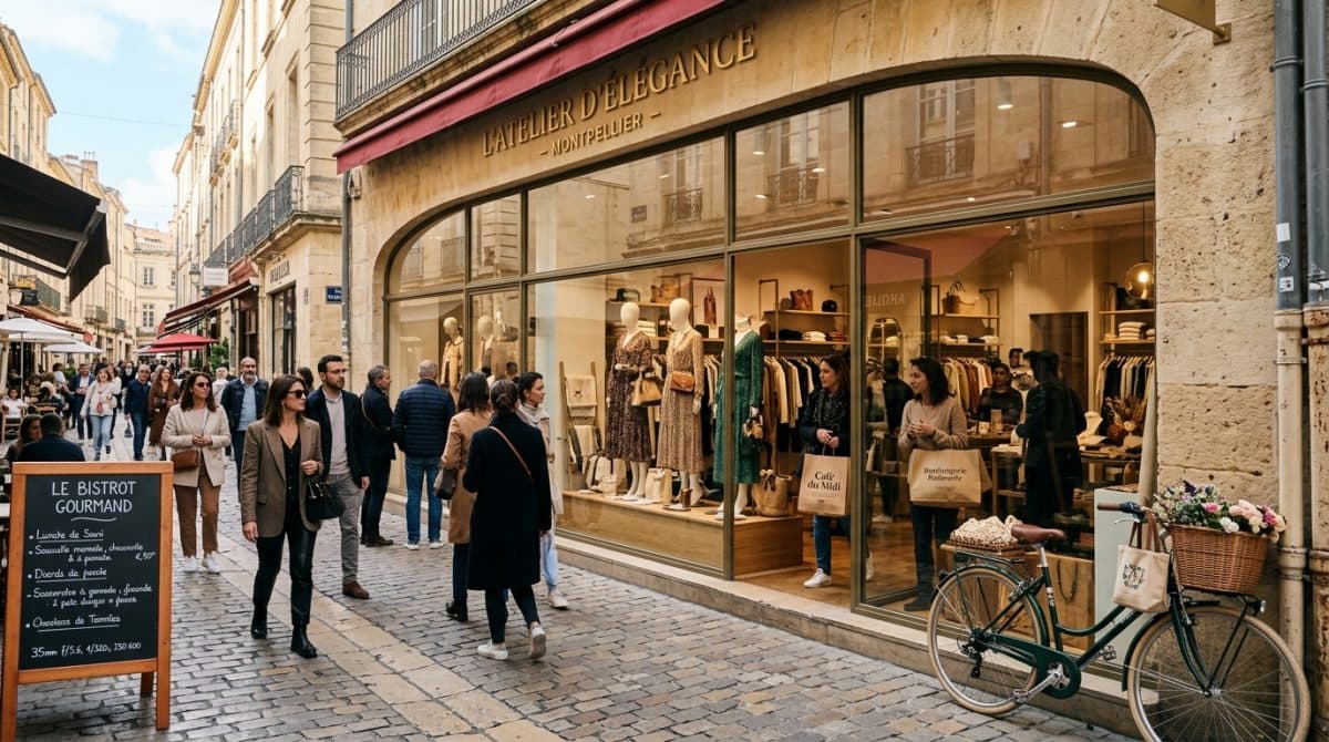 Illustration générée : Boutique montpellier centre n1