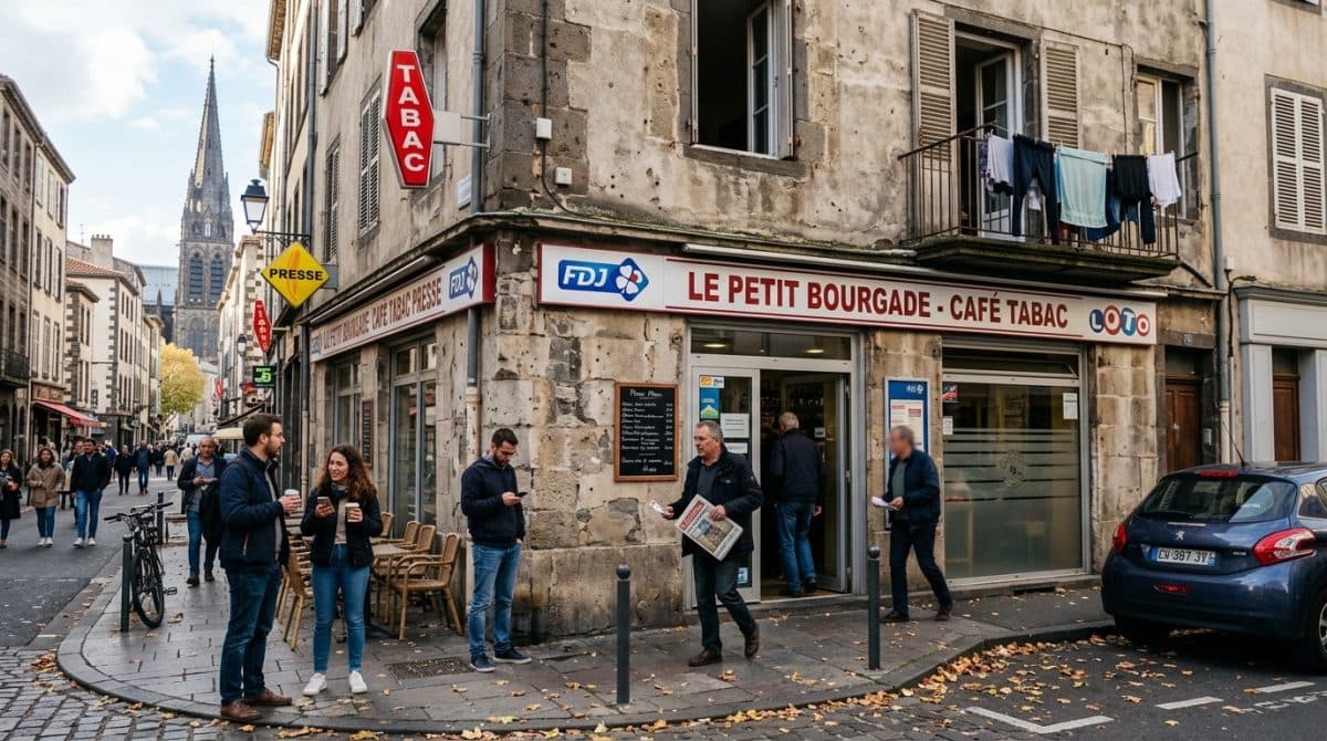 Illustration générée : A vendre bar tabac presse FDJ a clermont-ferrand