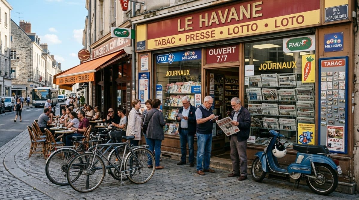 Illustration générée : Vends tabac presse loto FDJ bimbeloterie