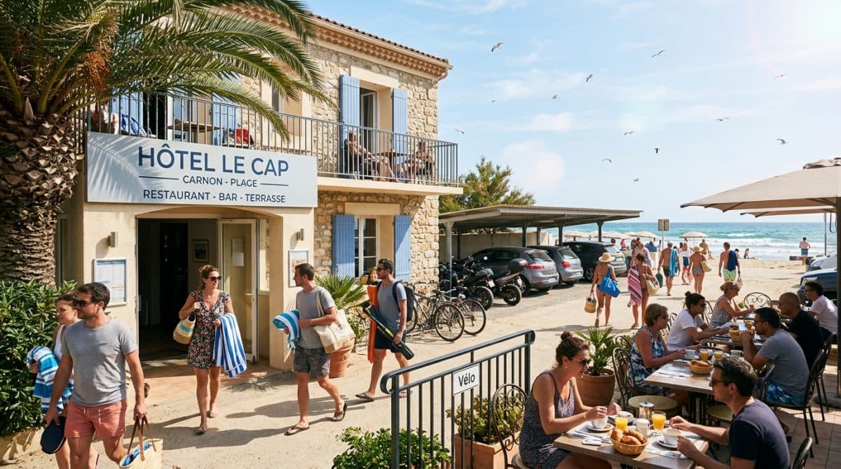 Illustration générée : ⭐ opportunité rare – hôtel bord de mer – fonds de commerce à vendre