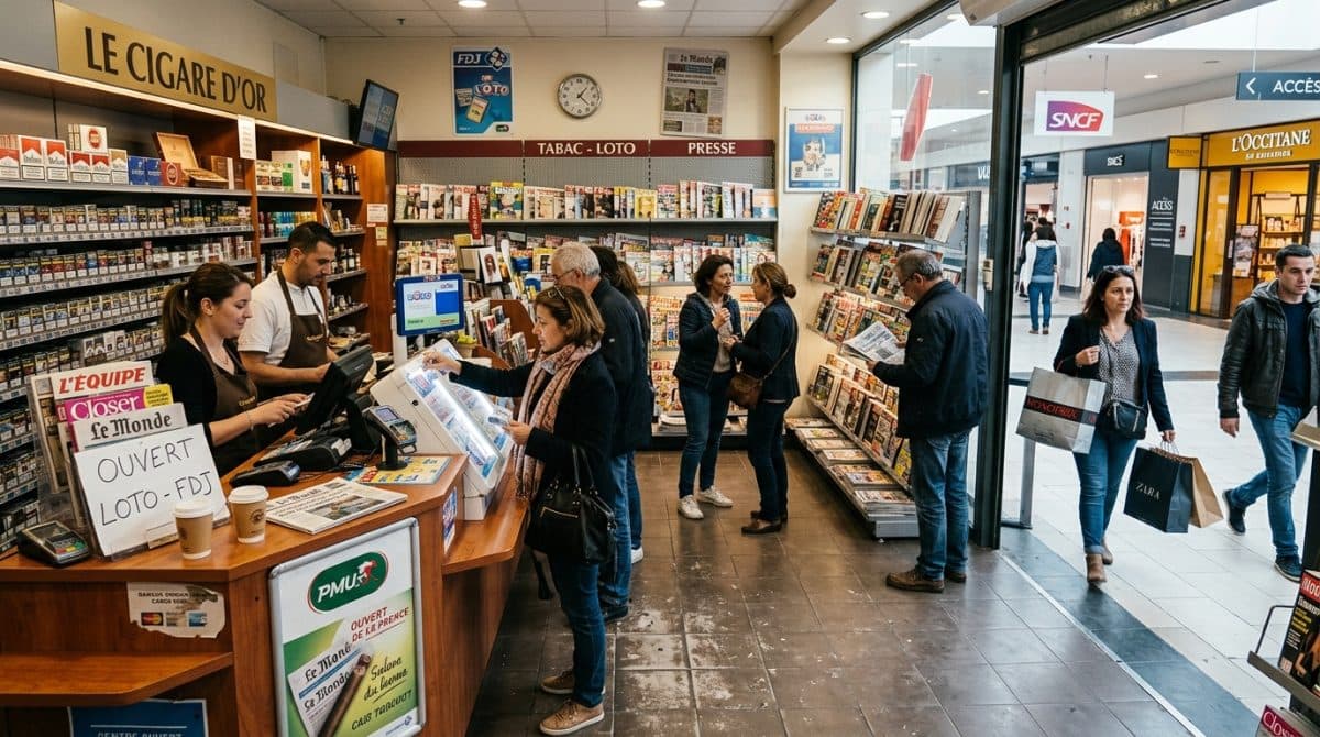 Illustration générée : A VENDRE FONDS DE COMMERCE TABAC, TABAC-PRESSE, LOTO à MONTPELLIER