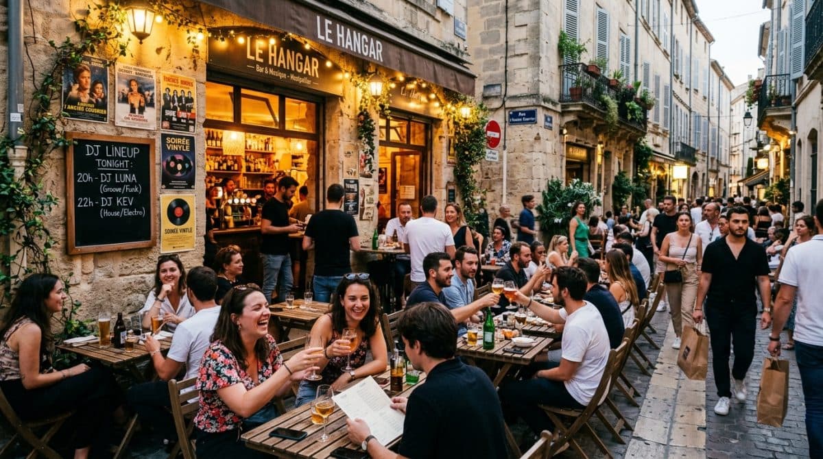 Illustration générée : A VENDRE FONDS DE COMMERCE BAR à MONTPELLIER