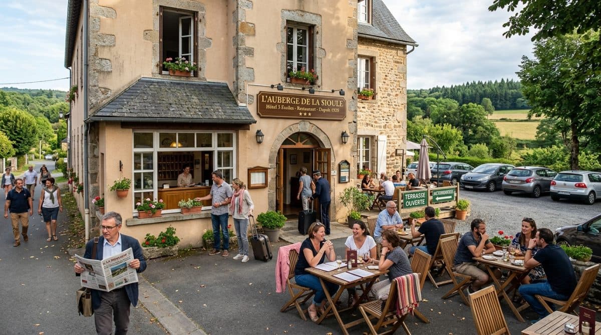 Illustration générée : A vendre hôtel licence 4 secteur Combrailles