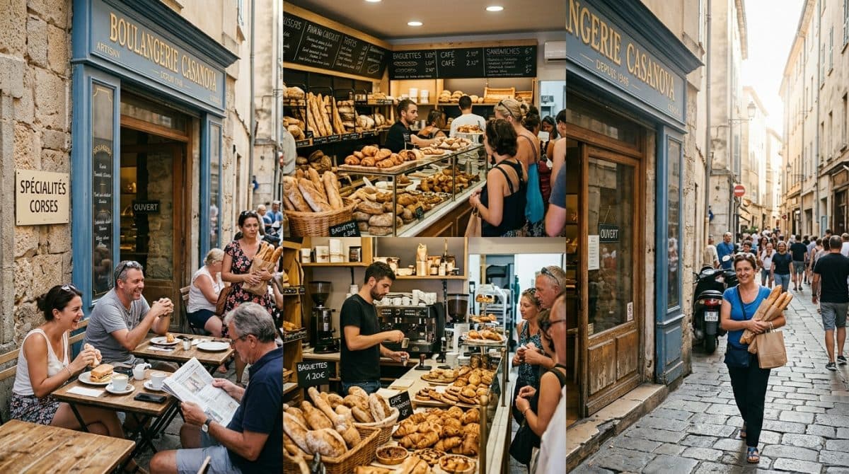 Illustration générée : A vendre fonds de commerce boulangerie, ajaccio centre ville