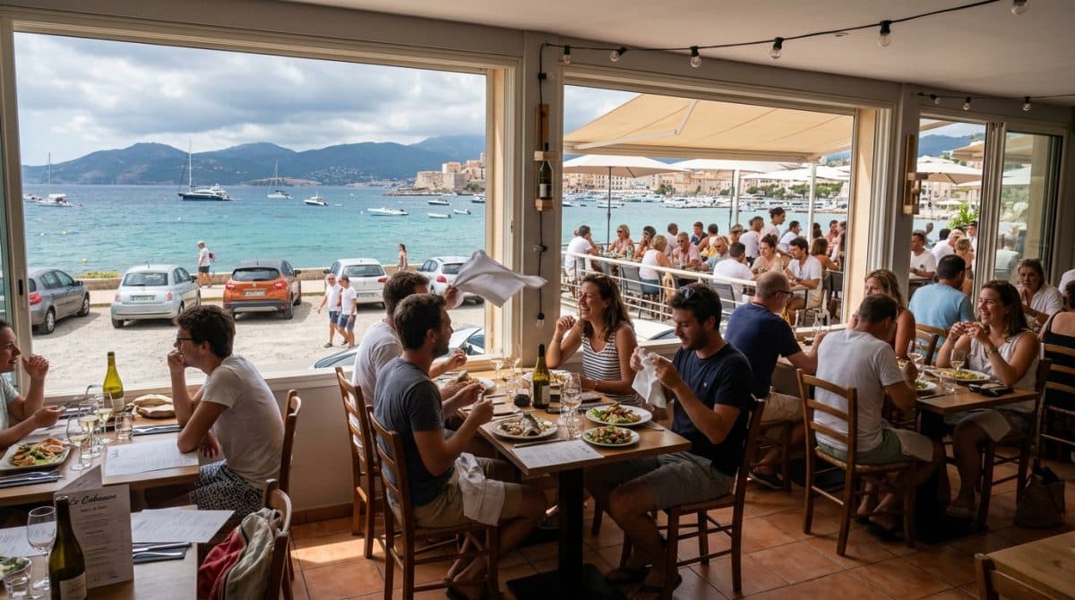Illustration générée : A vendre restaurant station balneaire corse du sud