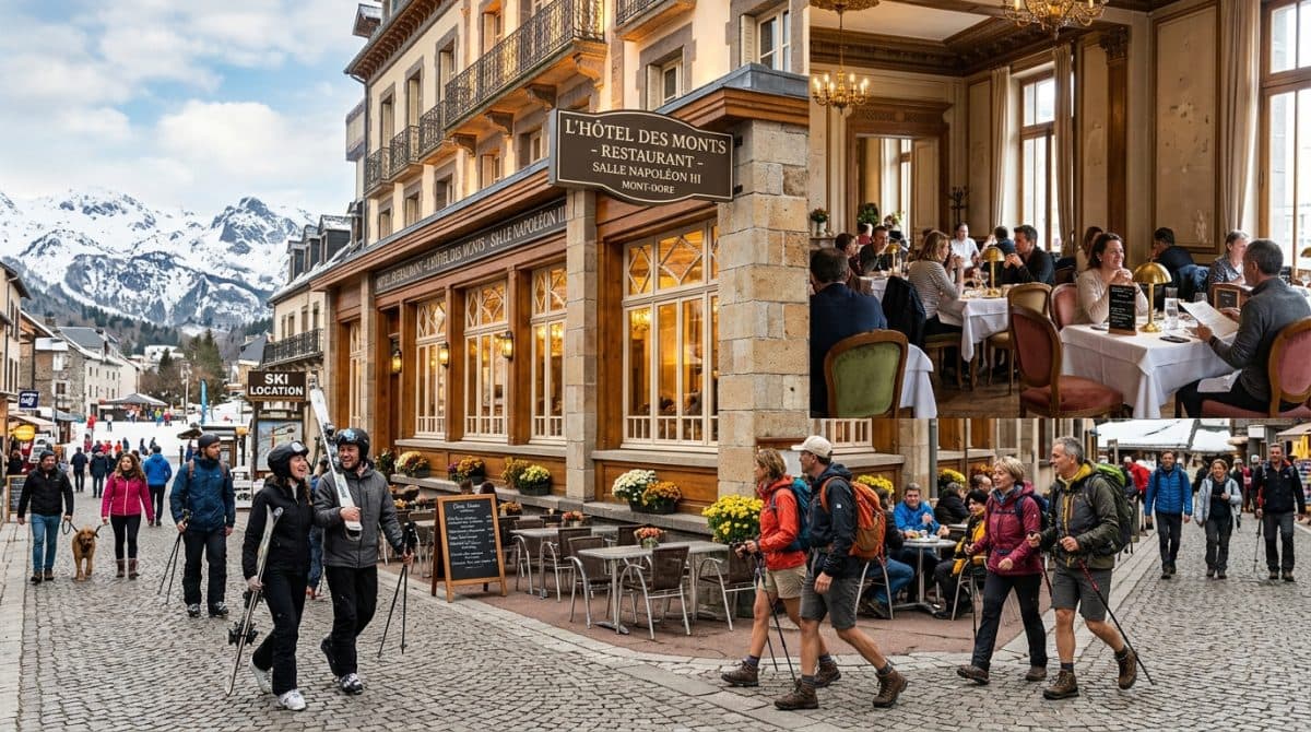 Illustration générée : Hotel restaurant dans le sancy a vendre