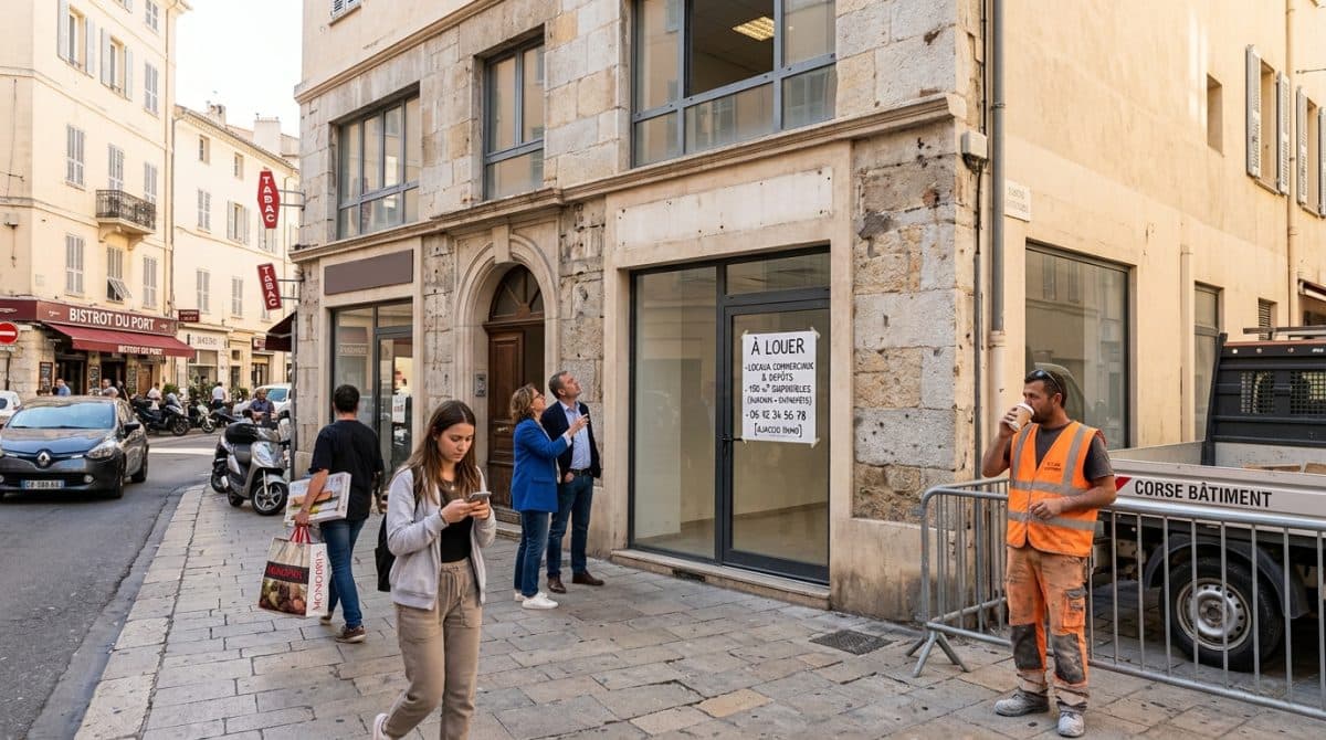 Illustration générée : A louer ZI caldanicccia locaux commerciaux
