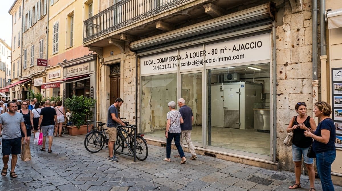 Illustration générée : A louer local alimentaire ajaccio