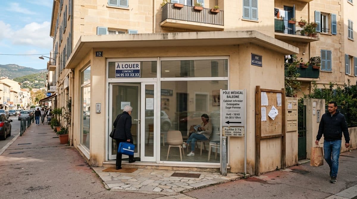 Illustration générée : A louer local ajaccio baleone