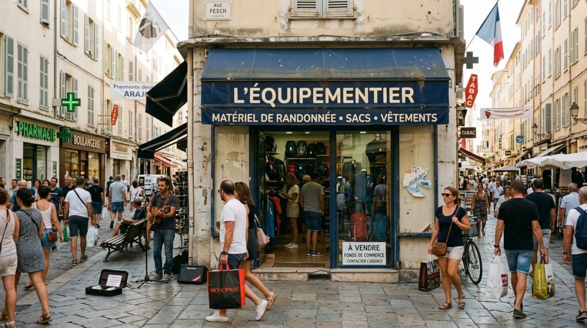 Illustration générée : A vendre fonds de commerce equipement de la personne hypercentre ajaccio
