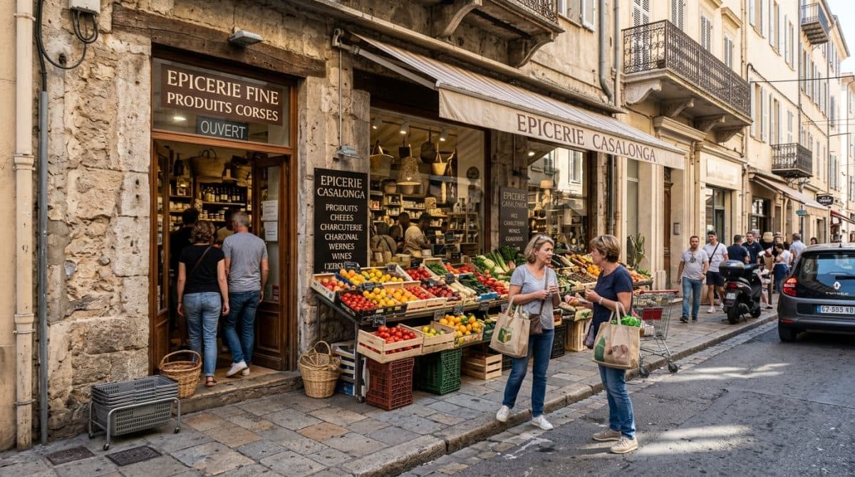 Illustration générée : A vendre fonds de commerce alimentaire