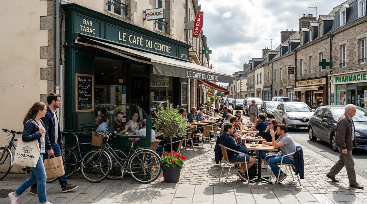 Illustration générée : Bar tabac terrasse Morbihan