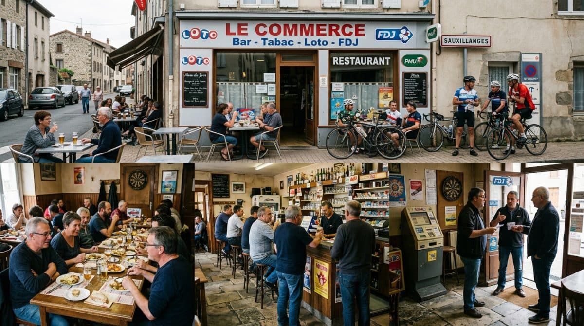 Illustration générée : Bar tabac loto FDJ restaurant