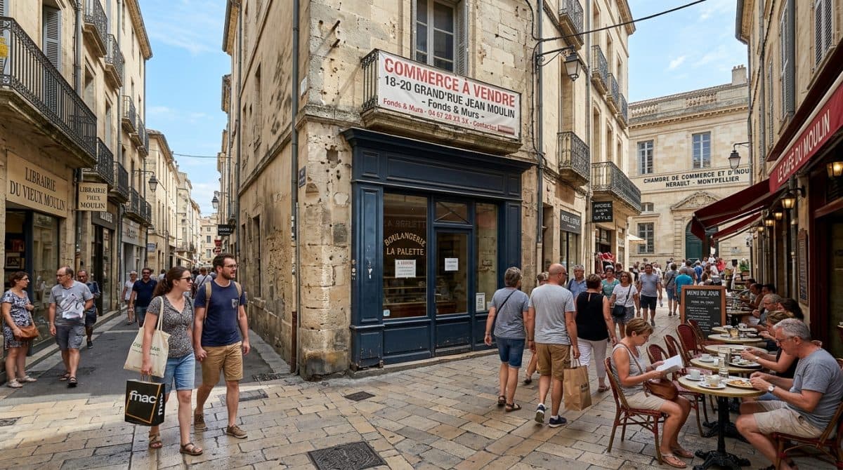 Illustration générée : Montpellier murs commerciaux libres emplacement n1