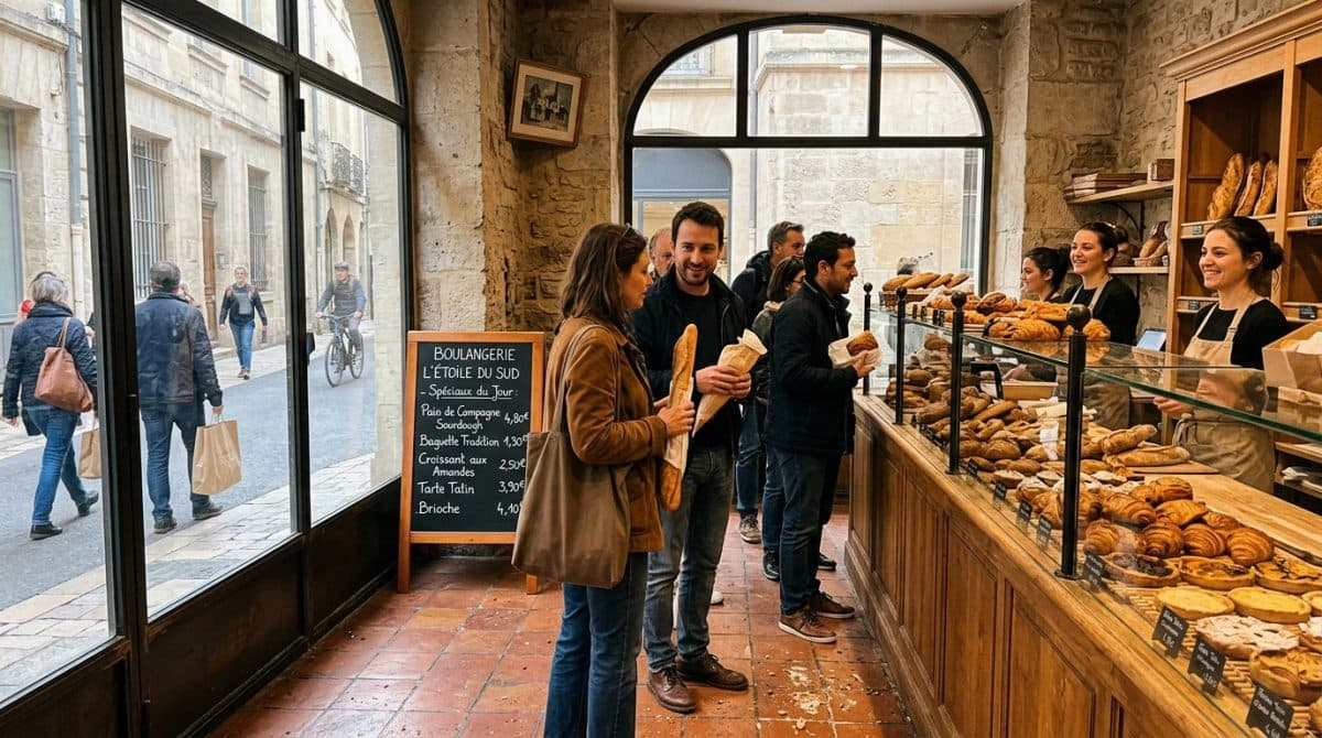 Illustration générée : Boulangerie à vendre montpellier emplacement premium centre historique