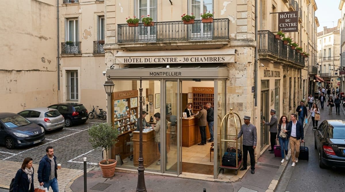 Illustration générée : Fonds de commerce d'un Hôtel 30 chambres