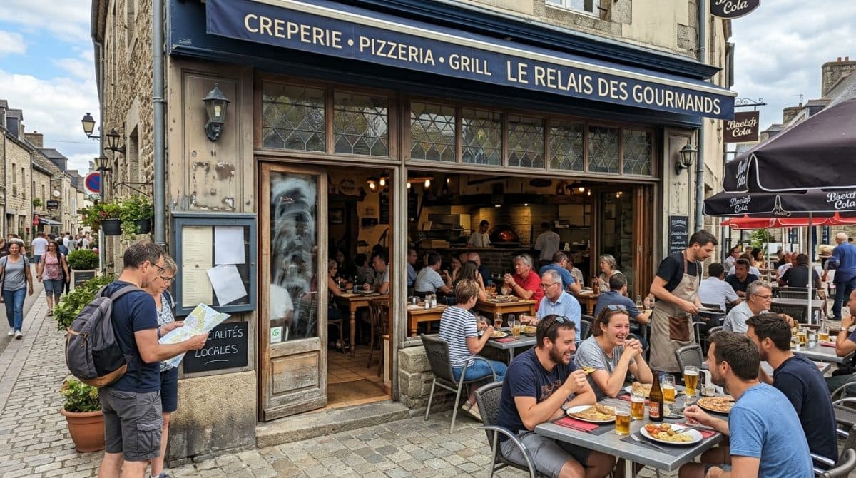 Illustration générée : Creperie pizzeria grill restaurant Cotes d'Armor