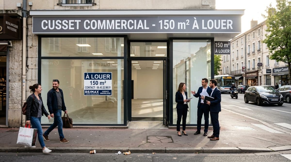 Illustration générée : Local commercial à louer Cusset