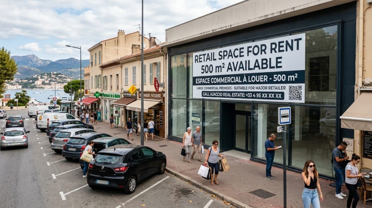 Illustration générée : A louer baleone 500 m2 locaux commerciaux premier rideau