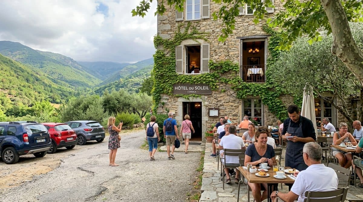 Illustration générée : Vente murs et fonds hotel gite centre Corse