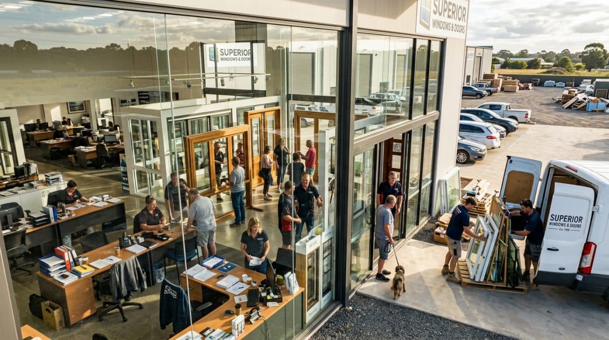 Illustration générée : A VENDRE UNE ENTREPRISE DE FENETRES PORTAILS PORTE DE GARAGE SOUS FRANCHISE NATIONALE proche MOULINS