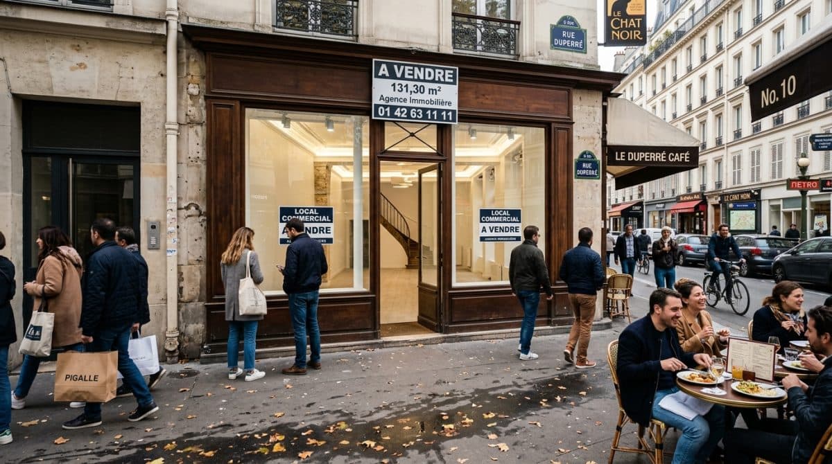 Illustration générée : Murs commerciaux Libres 131.30 m² Paris 9ème