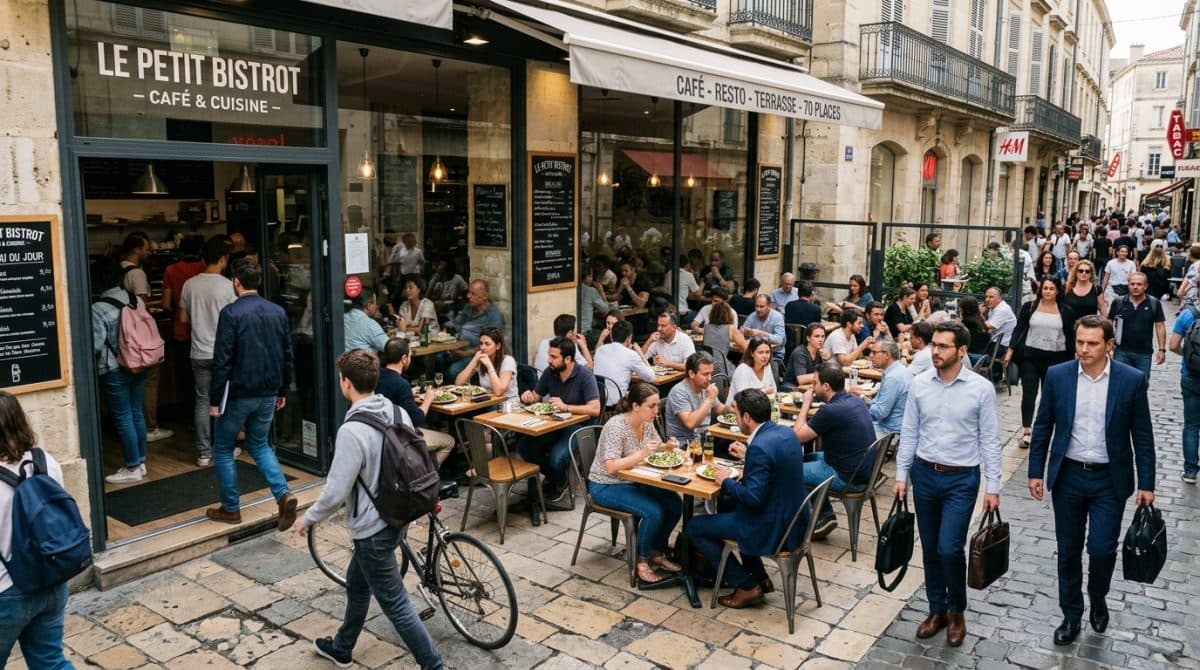 Illustration générée : Snack sandwicherie à ceder montpellier-fonds rentable clé en main