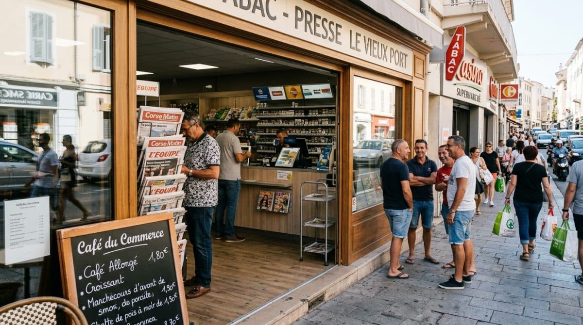 Illustration générée : Cede tabac leader sur marche plaine orientale
