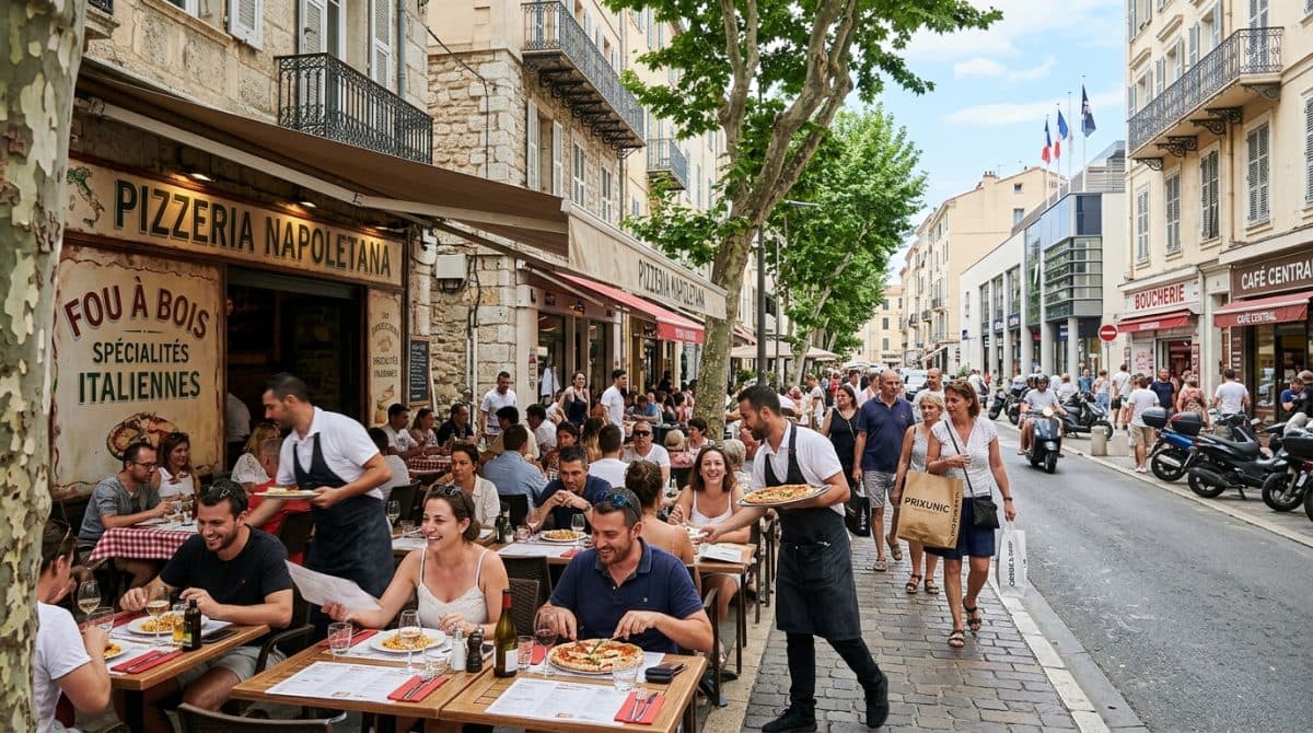 Illustration générée : A ceder pizzeria ajaccio centre ville
