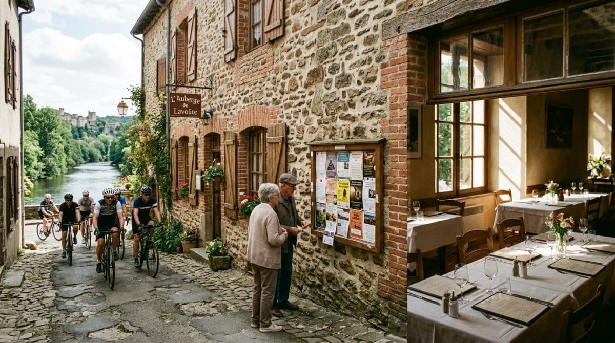 Illustration générée : Immeuble 400M2 avec terrain avec double vue sur l'allier