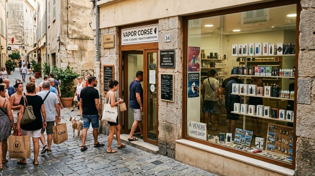 Illustration générée : A vendre boutique vaposhop et souvenirs hypercentre
