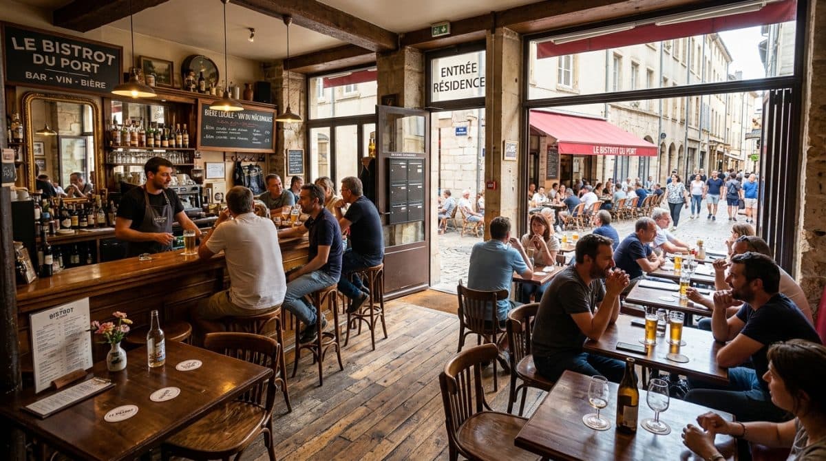 Illustration générée : Fonds de commerce Bar PUB de centre ville Macon