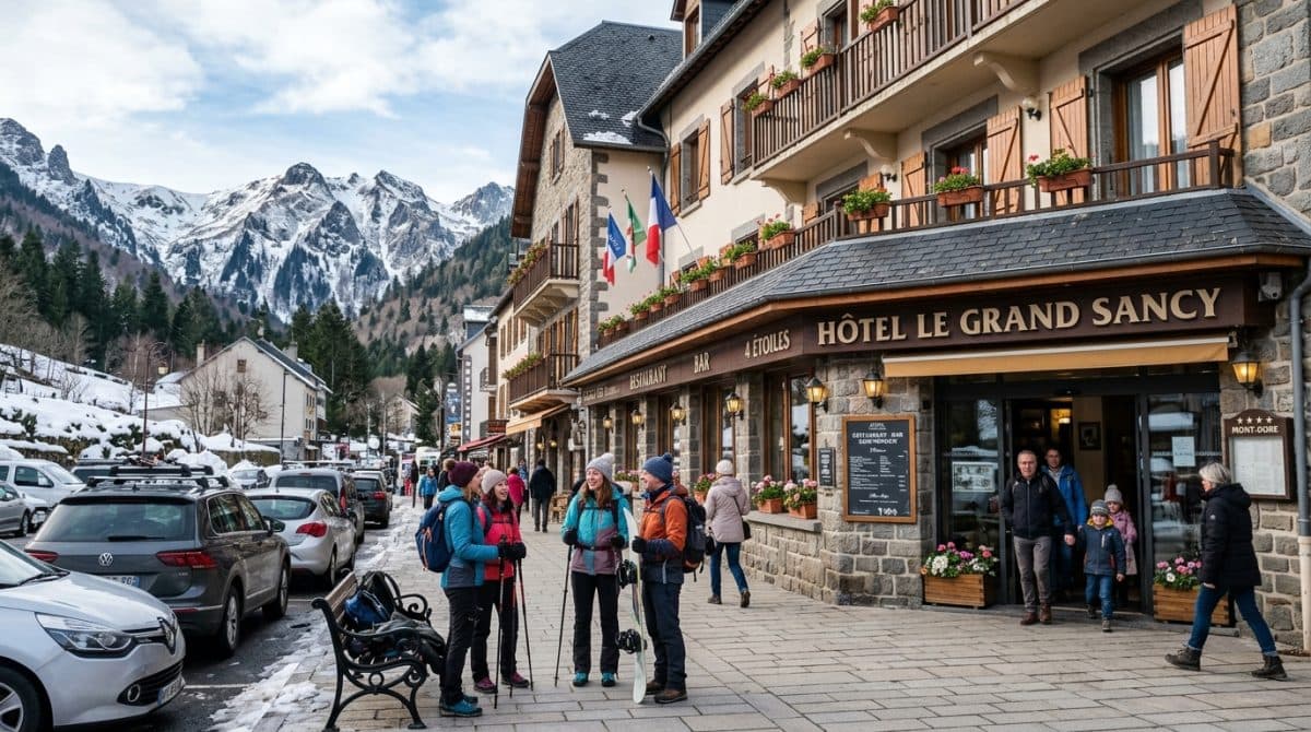 Illustration générée : Hotel bureau licence 4 a vendre dans le sancy
