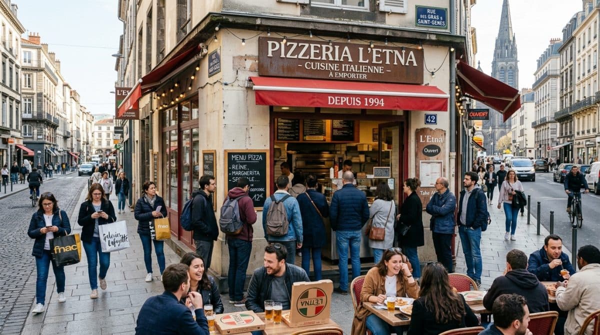 Illustration générée : A vendre pizzeria a emporter clermont ferrand