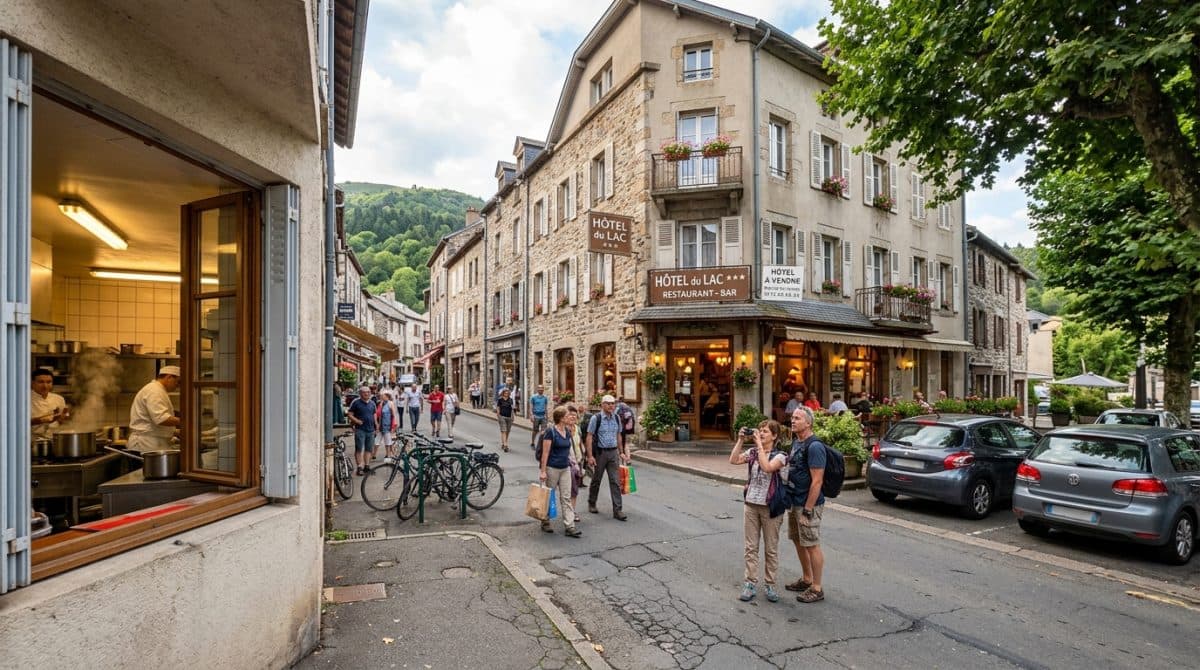 Illustration générée : A vendre hotel bureau 3 etoiles dans le massif du sancy