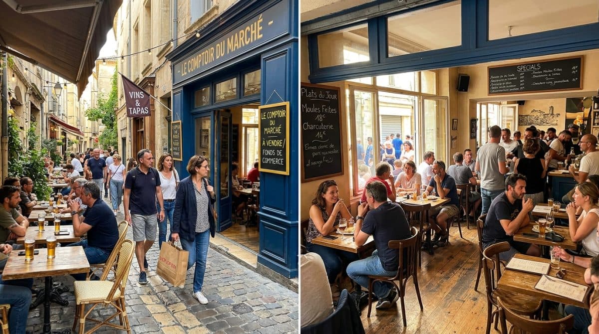 Illustration générée : A vendre bar licence 4 Montpellier