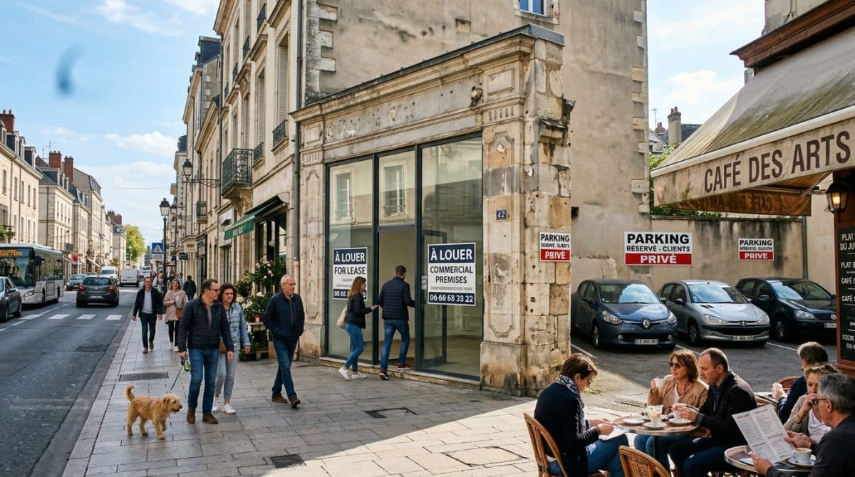 Illustration générée : Location ensemble commercial Vichy Centre