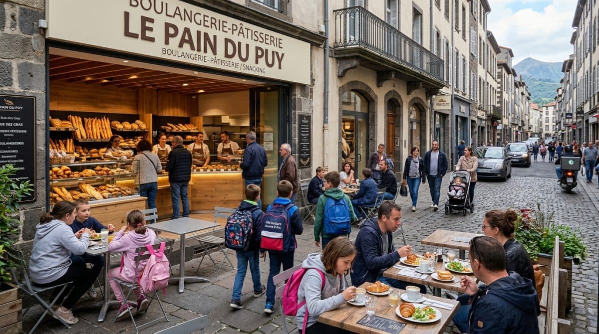Illustration générée : Boulangerie Snacking sur axe passant