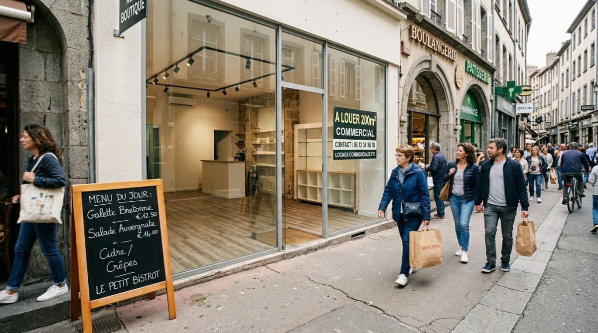 Illustration générée : A vendre un droit au bail d'une superficie de 200m² riom centre