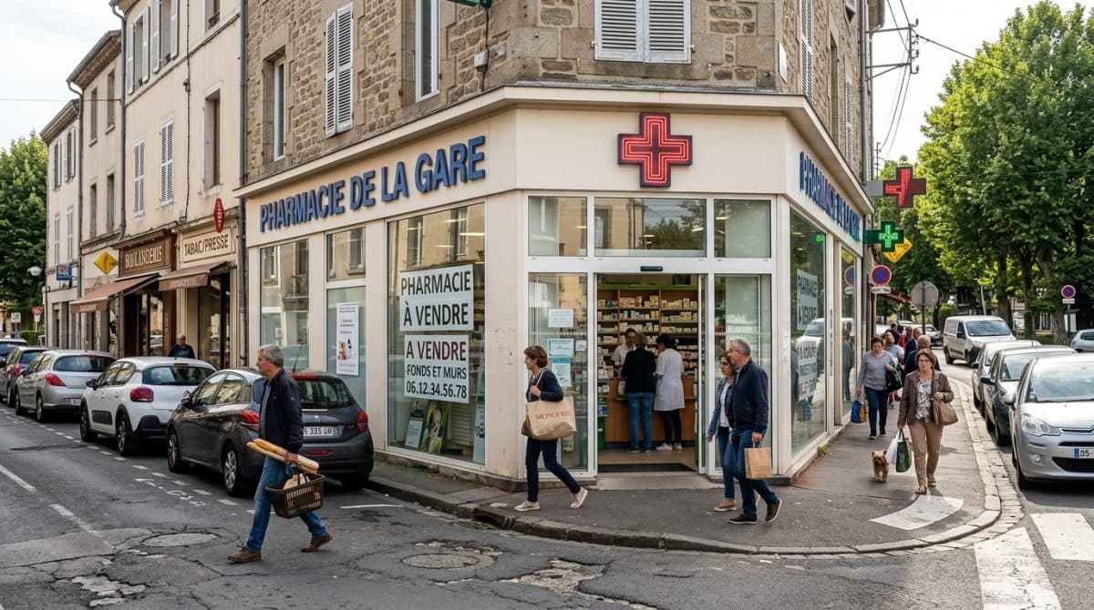 Illustration générée : Pharmacie a vendre a 20 min de thiers
