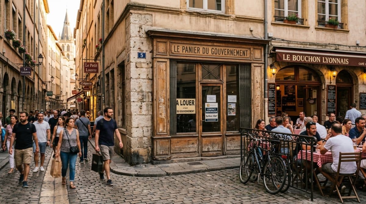 Illustration générée : Droit au Bail 52 m² Lyon 5