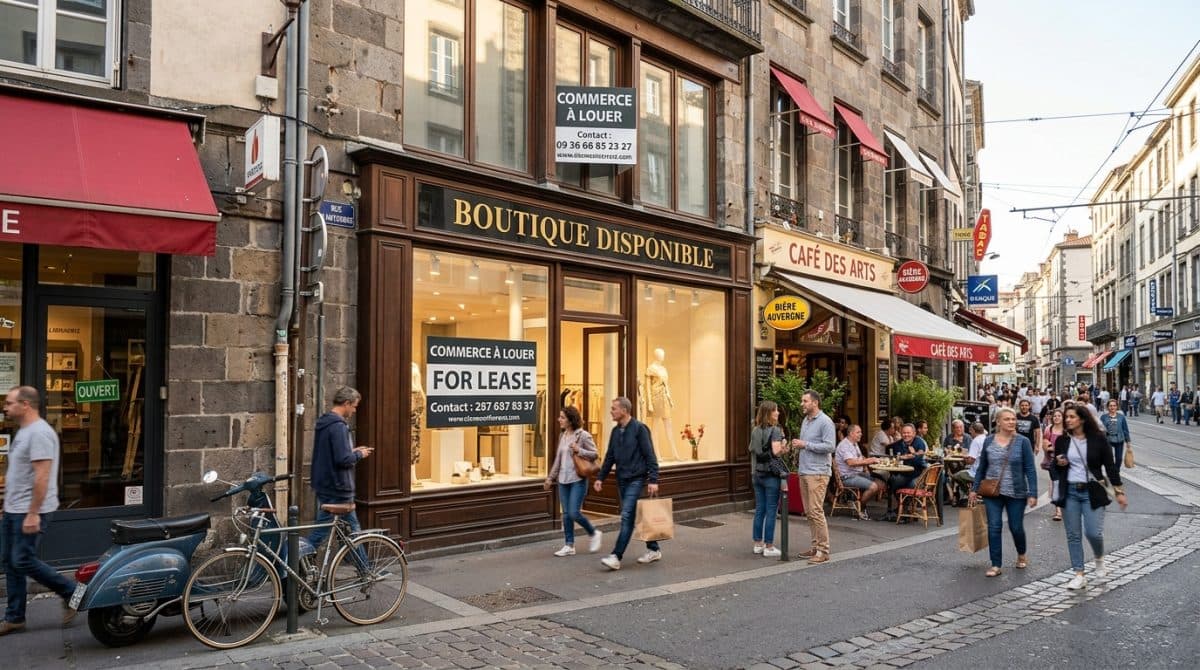 Illustration générée : A vendre droit au bail sur le Plateau de Clermont-Ferrand